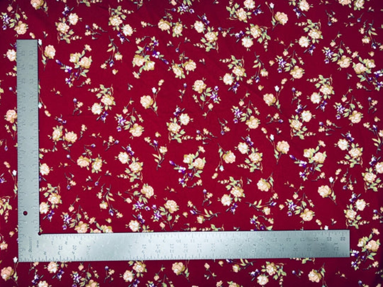1 Yard Stretch Liverpool Floral Knit Fabric for Garments with Textured Finish and 2Way Stretch 58/60 inches Width